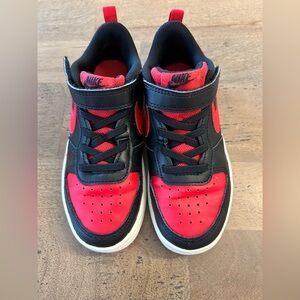 Nike Kids Black and Red Sneakers